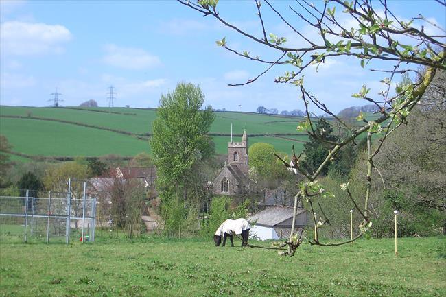 St Bartholomew's church on the final descent